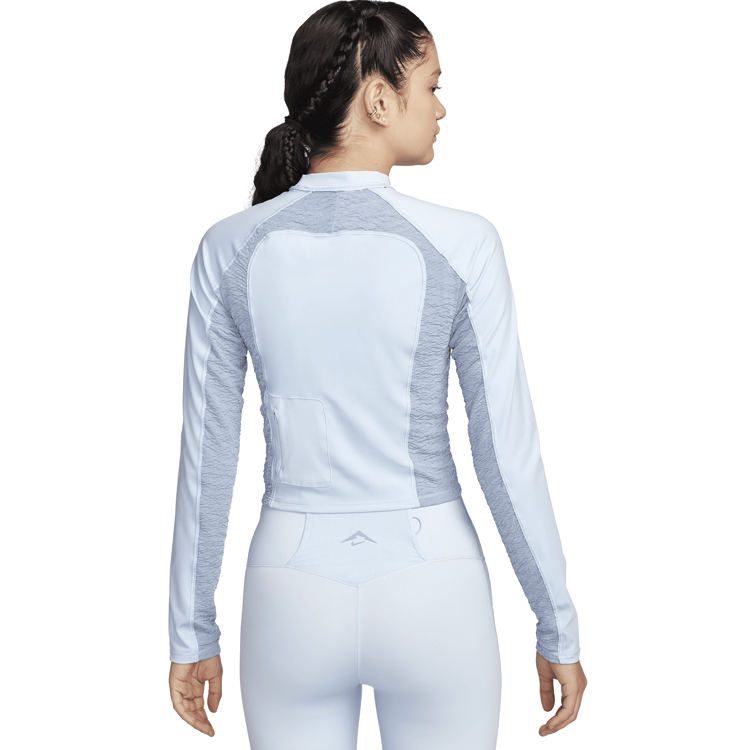 Hanorac Nike W NK TRAIL DF LS TOP / Femei / L / Albastru deschis photo 2